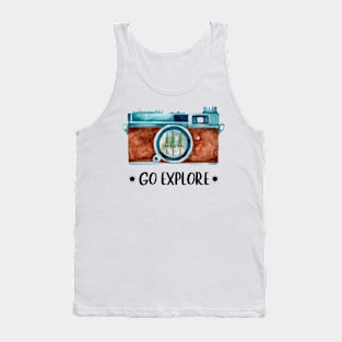 Go Explore Photographer Tank Top